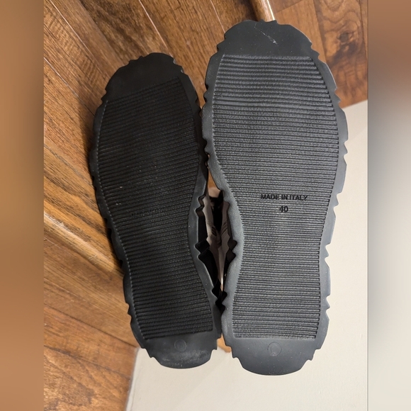 Browns B2 Tofino suede & faux fur platform moto combat boot cream Sz 9.5/10 EU40 - Picture 11 of 16